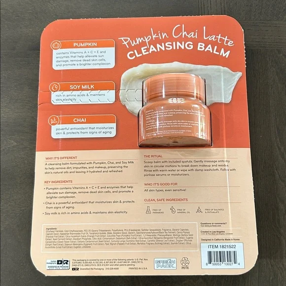 Purlisse Pumpkin Chai Latte Cleansing Balm Set - Picture 2 of 3